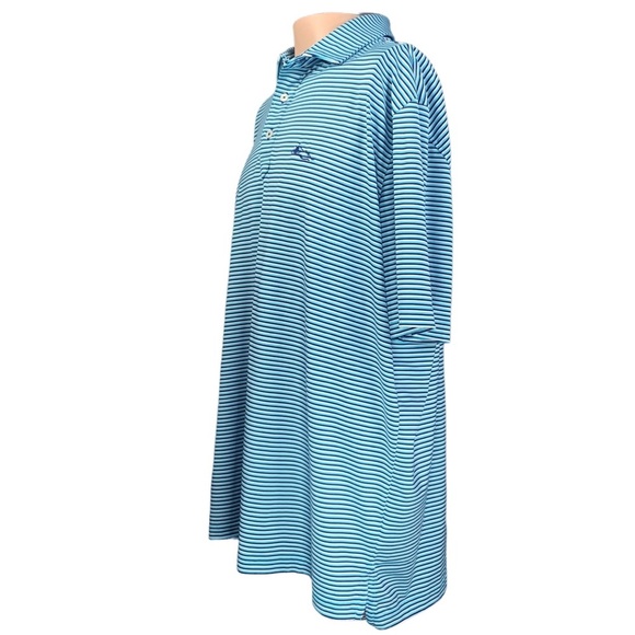 STITCH XL Golf Polo Stripe Breathable Moisture Wicking Antimicrobial - Picture 3 of 11